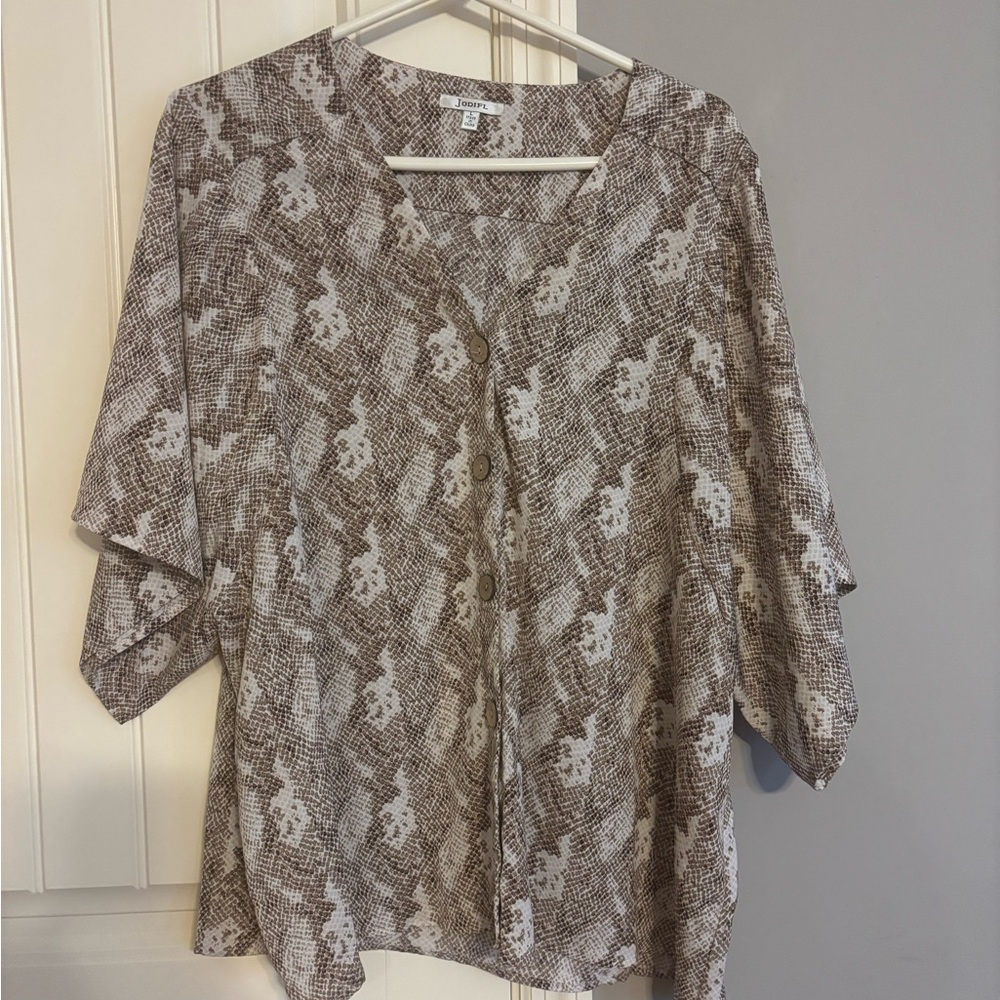 JODIFL snakeskin Button Down Shirt